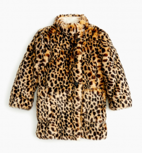 childrens leopard print coat