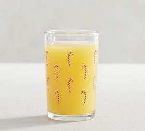 Candy Cane Juice Glass