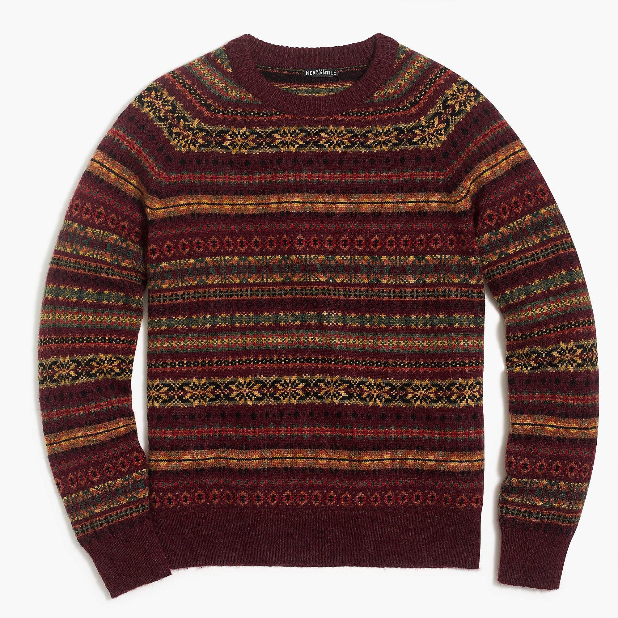 fair-isle-crewneck-sweater-supersoft-wool-lambswool-pattern-jcrew ...