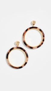 Tortoise Hoop Earrings