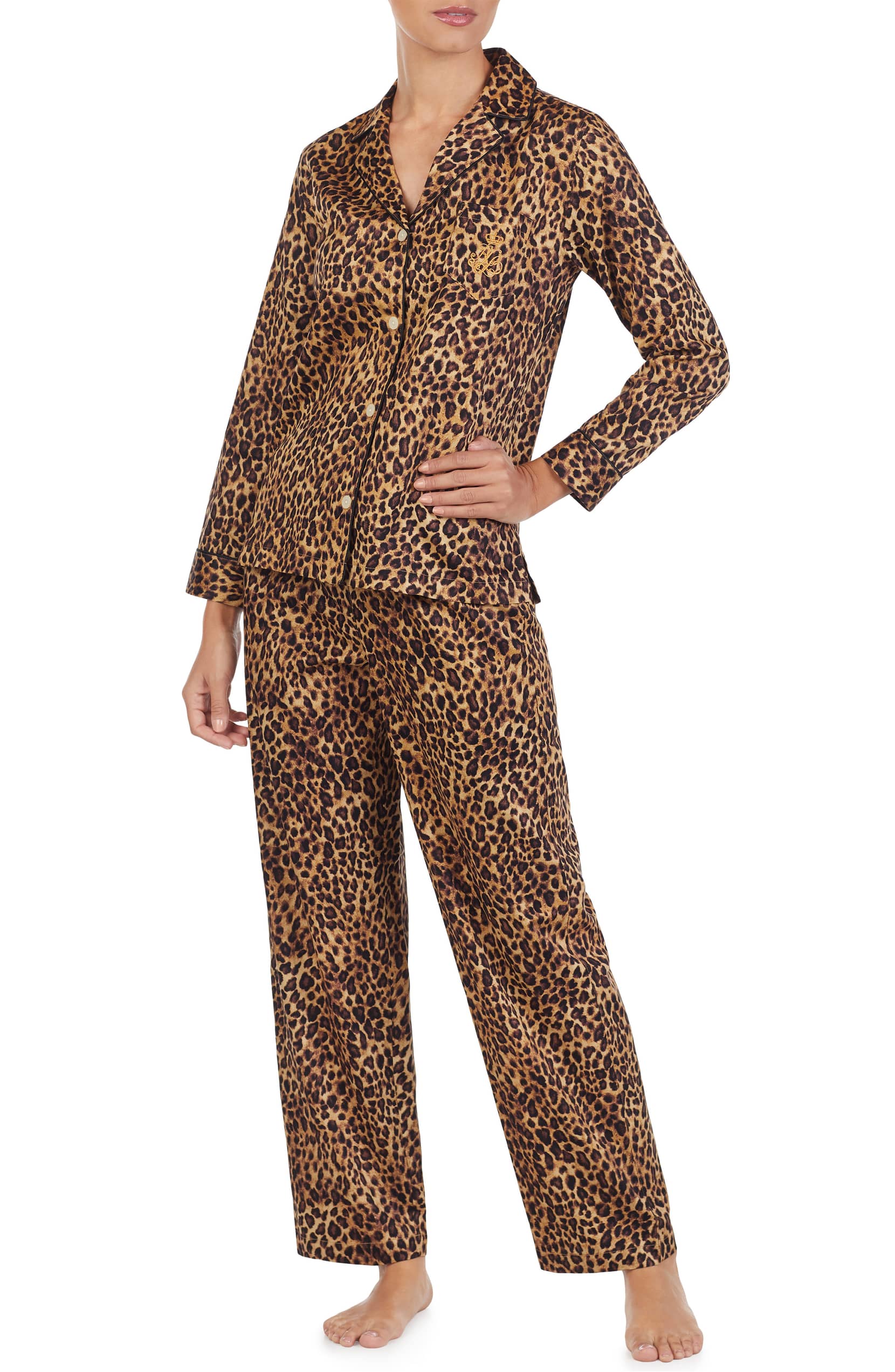 ralph lauren leopard pajamas