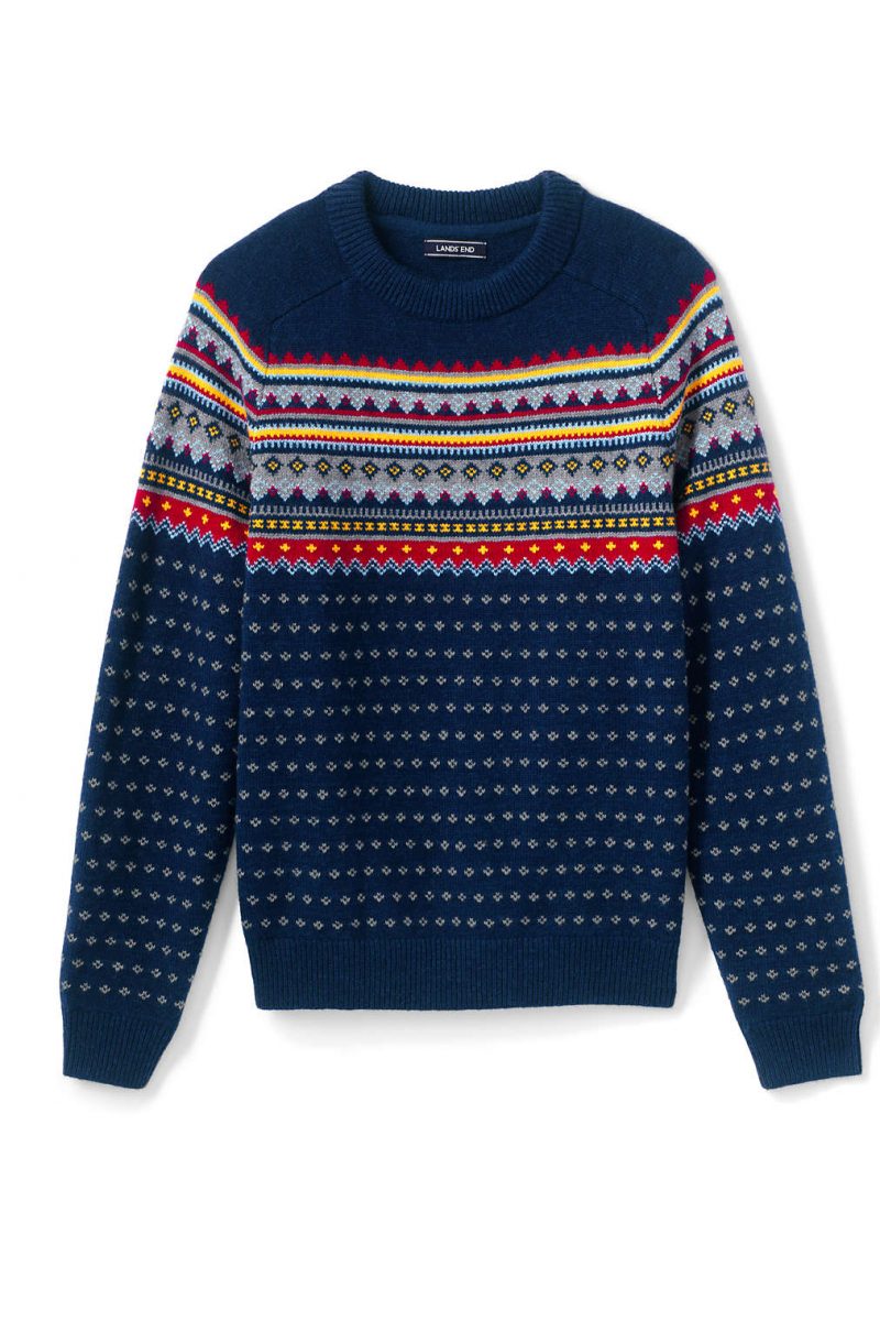 fair-isle-crewneck-sweater-navy-blue-mens - Katie Considers