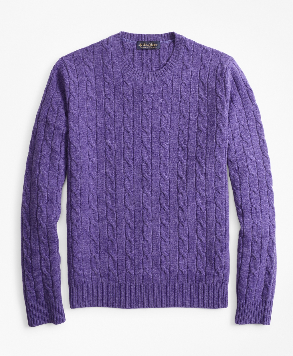 purple-lambswool-cable-crewneck-sweater-mens - Katie Considers