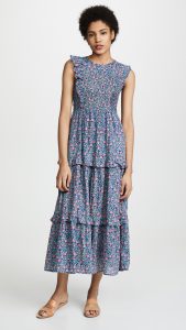 Floral Print Tiered Ruffle Dress
