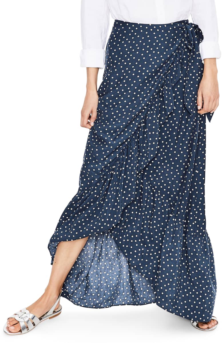 polka-dot-maxi-wrap-skirt-blue-white-long - Katie Considers