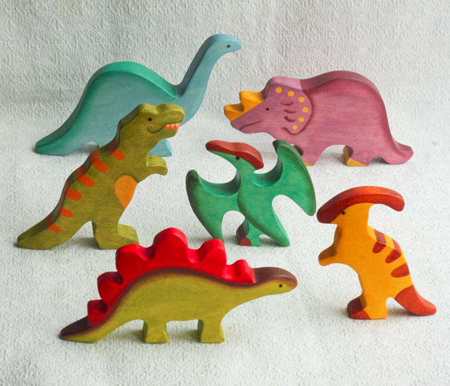 Wooden Montessori T-Rex Toy