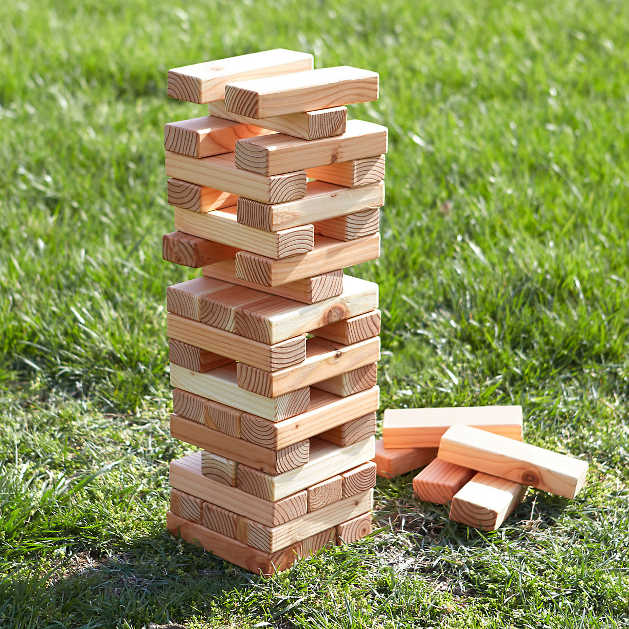 Classic Jenga Wooden Blocks I Stacking Tumbling Tower Game