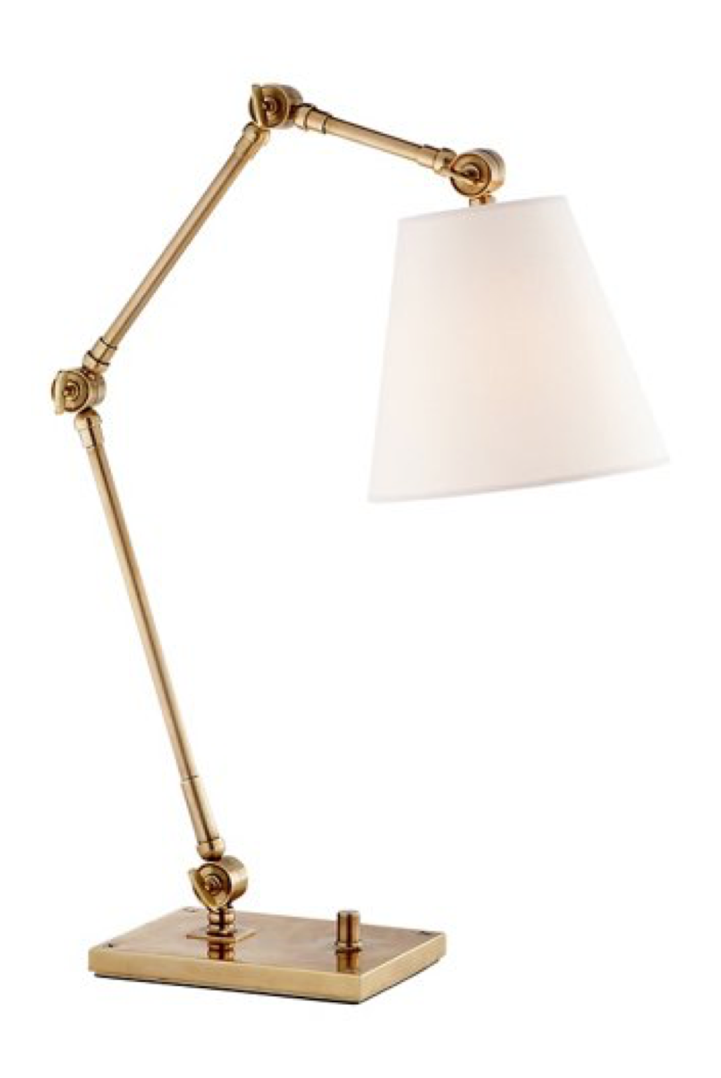 Antiqued Brass Lamp