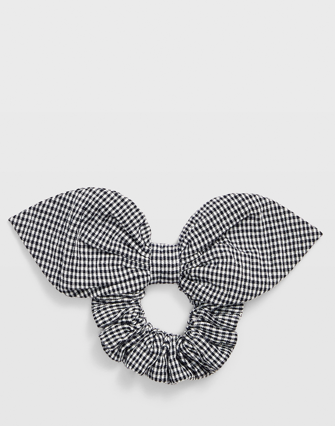 Checked Knot Scrunchie