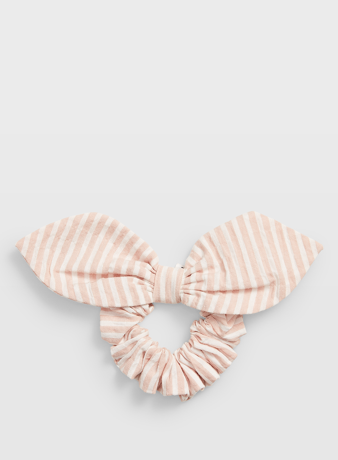 Striped Bow Scrunchie