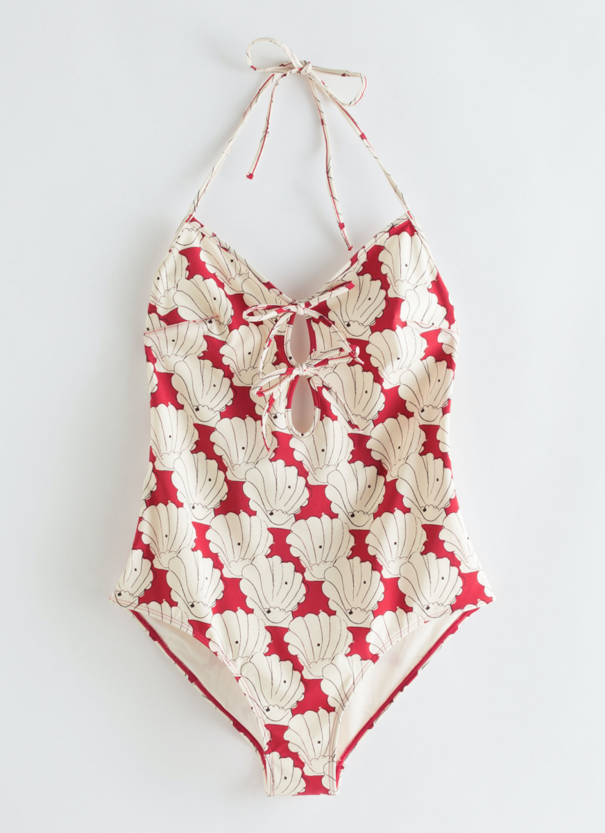 Shell Print Swimsuit