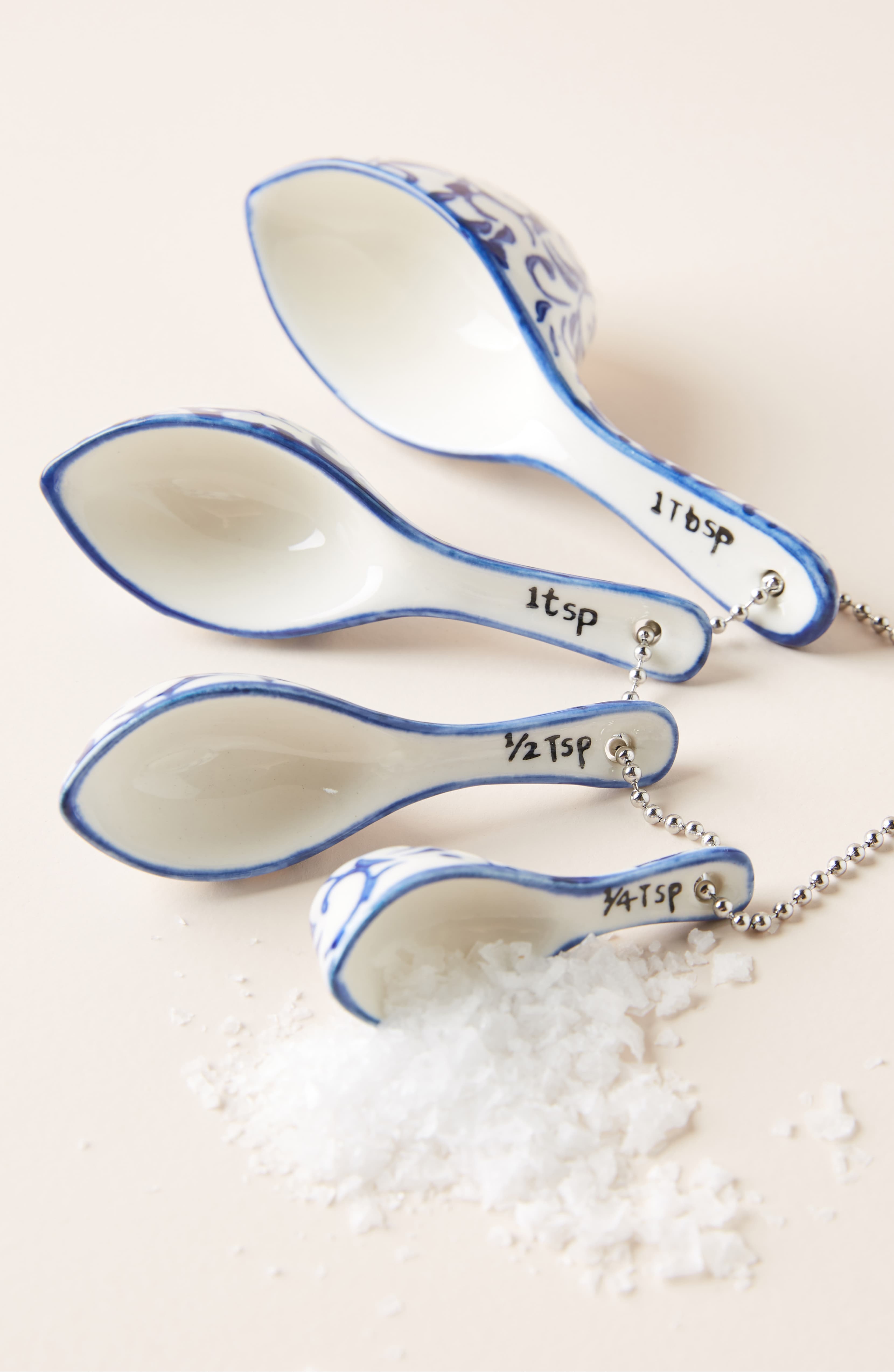 Floral Stoneware Measuring Spoons