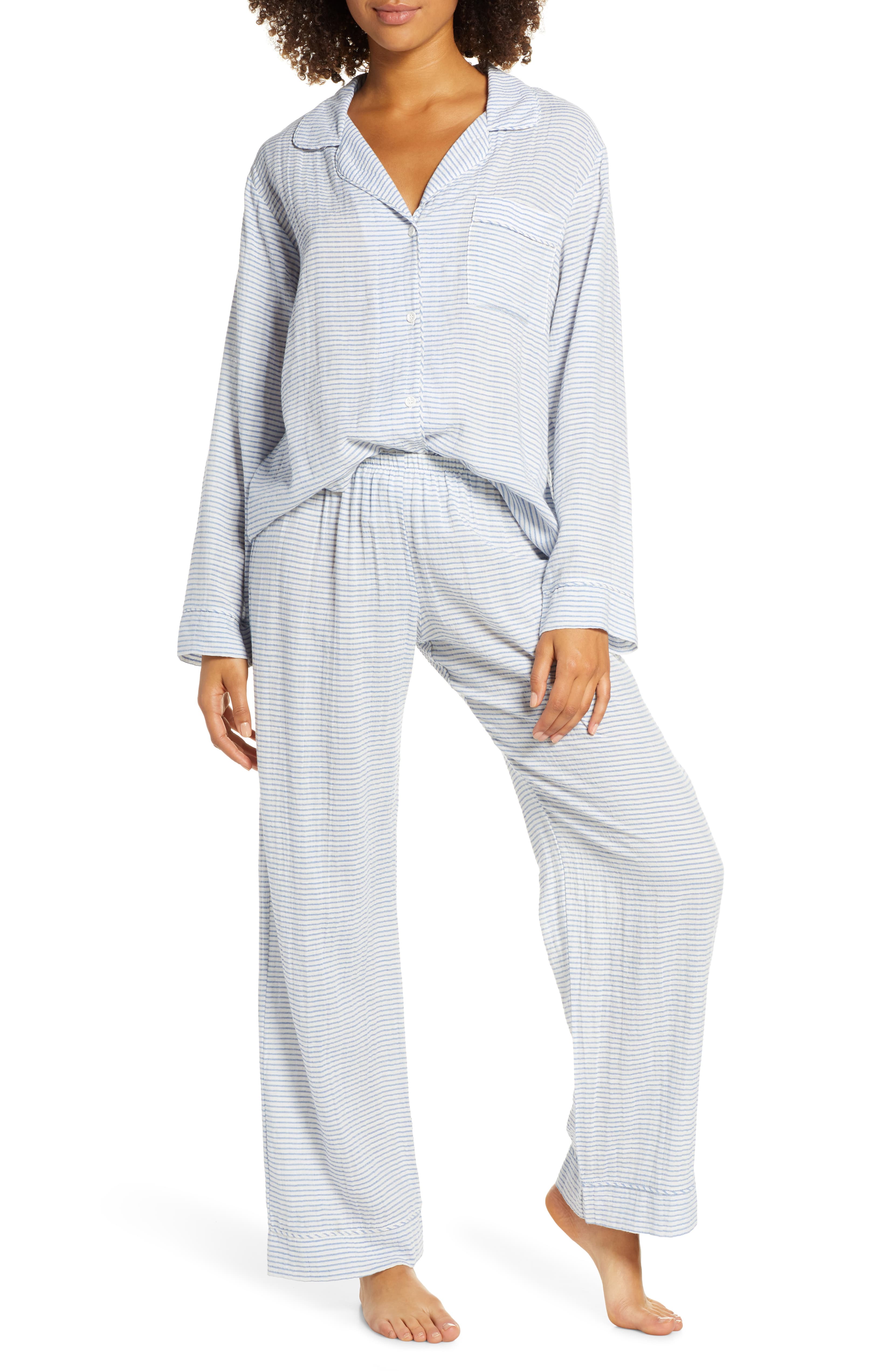 Striped Long Pajama Set