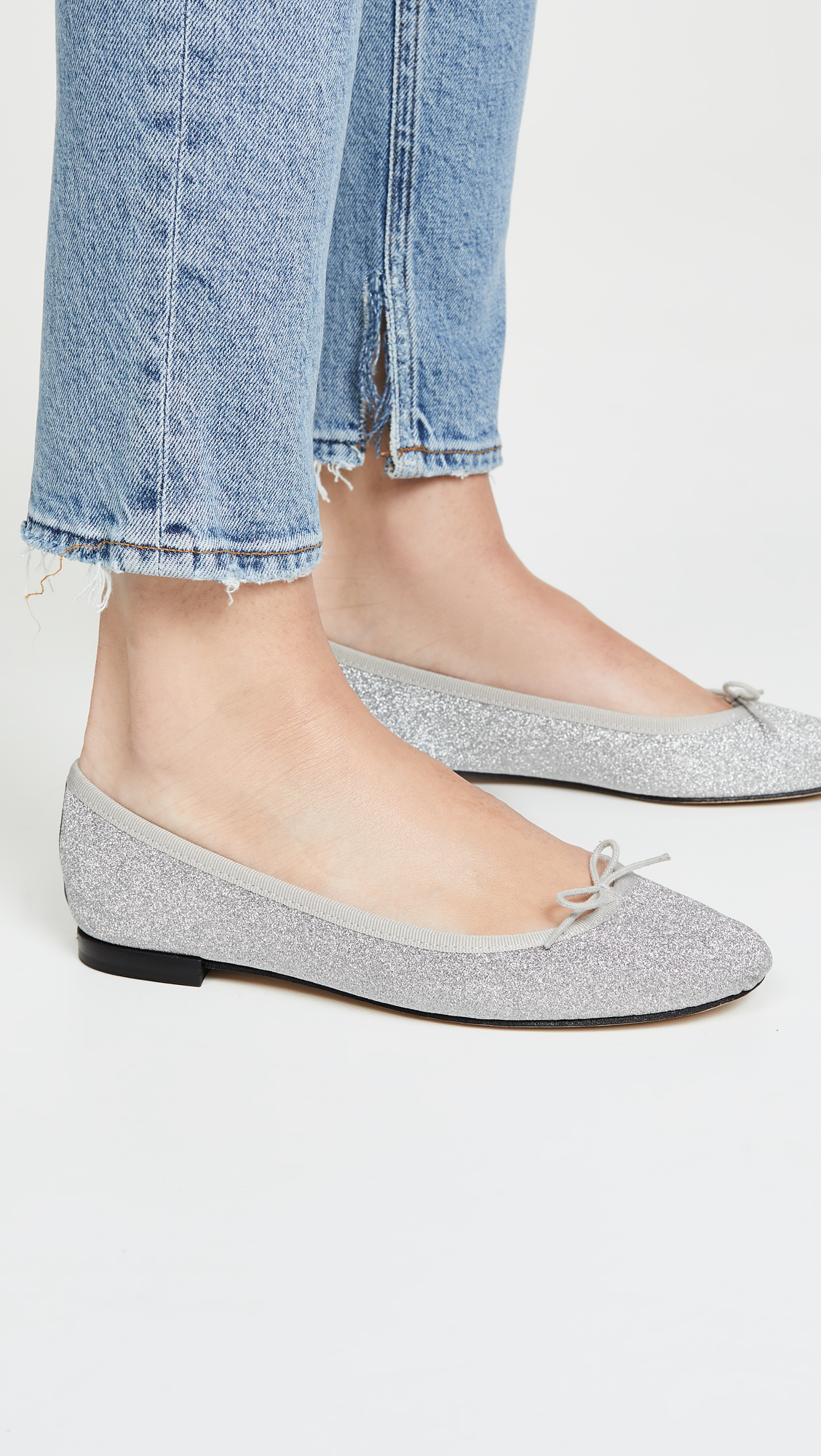 The Daily Hunt: Sparkly Silver Ballet Flats and more! - Katie 