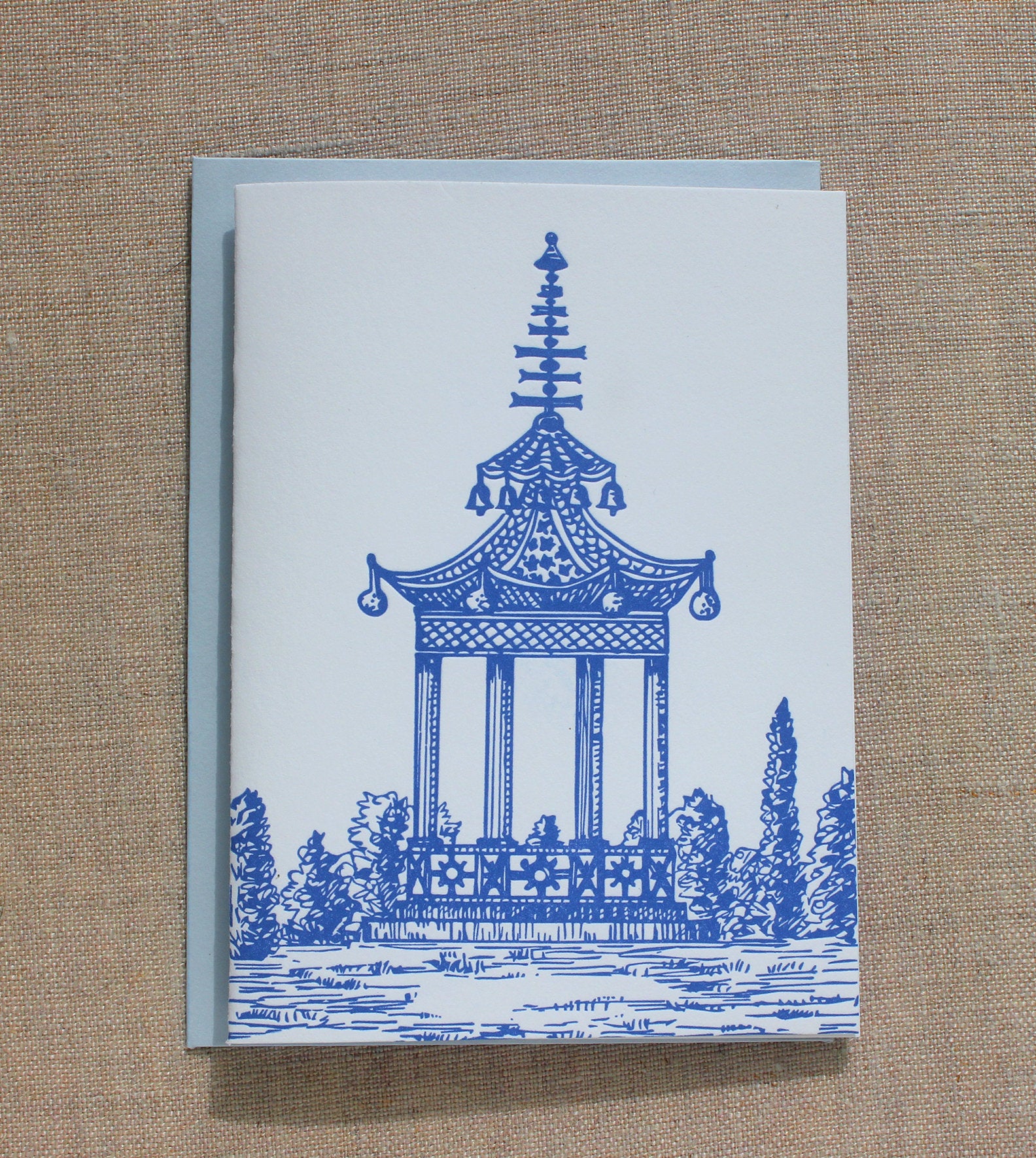 Letterpress Pagoda Cards