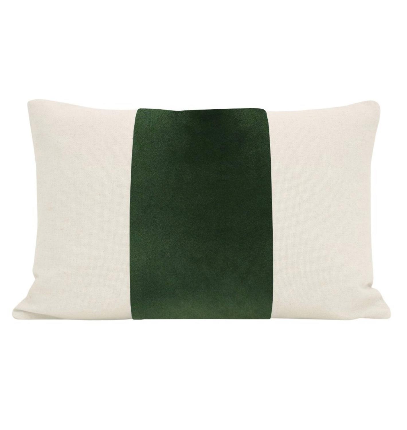 Block Color Velvet Pillow