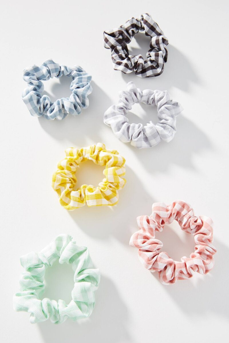 Gingham Scrunchie Set