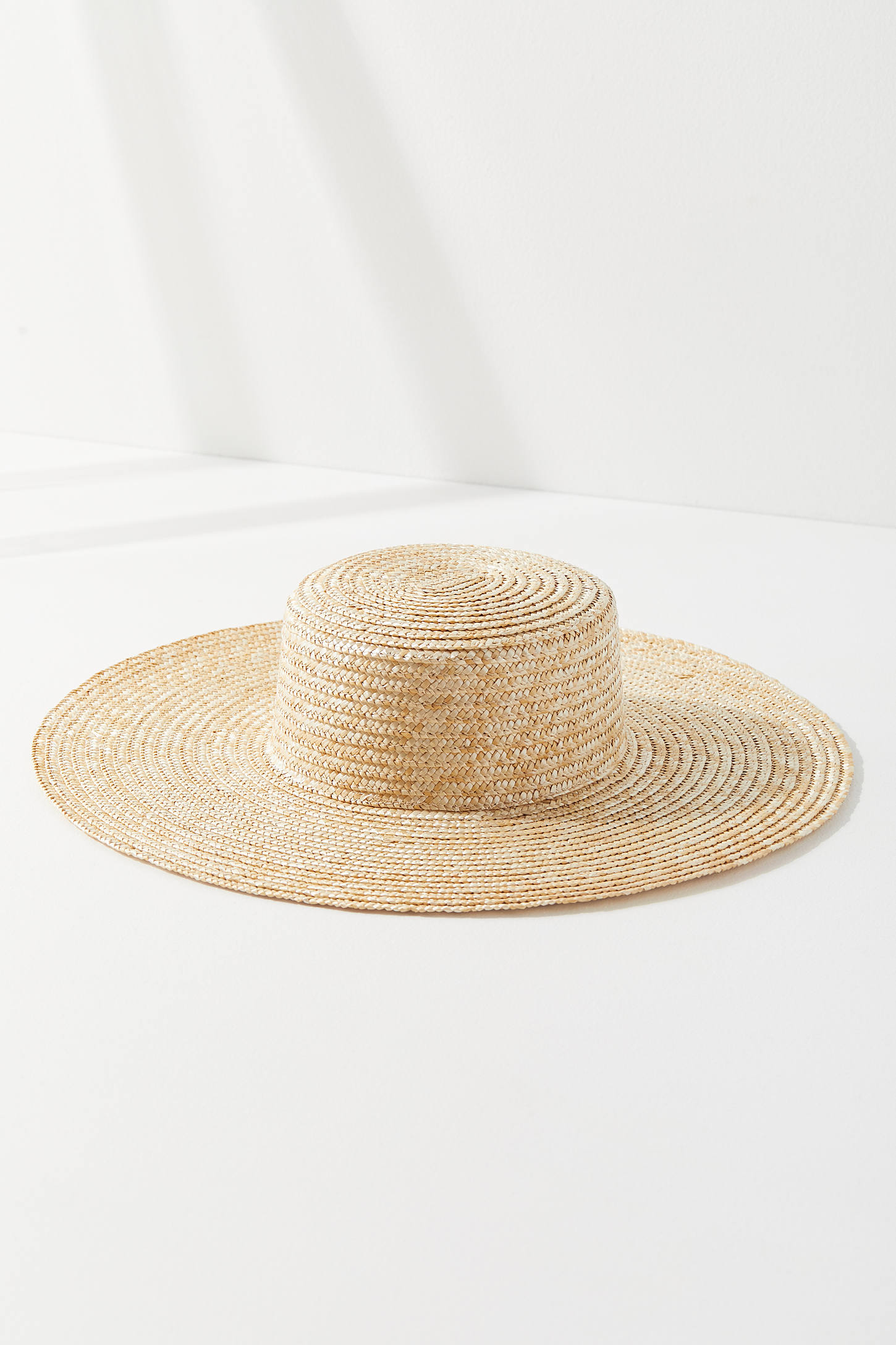 Flat Brim Straw Hat