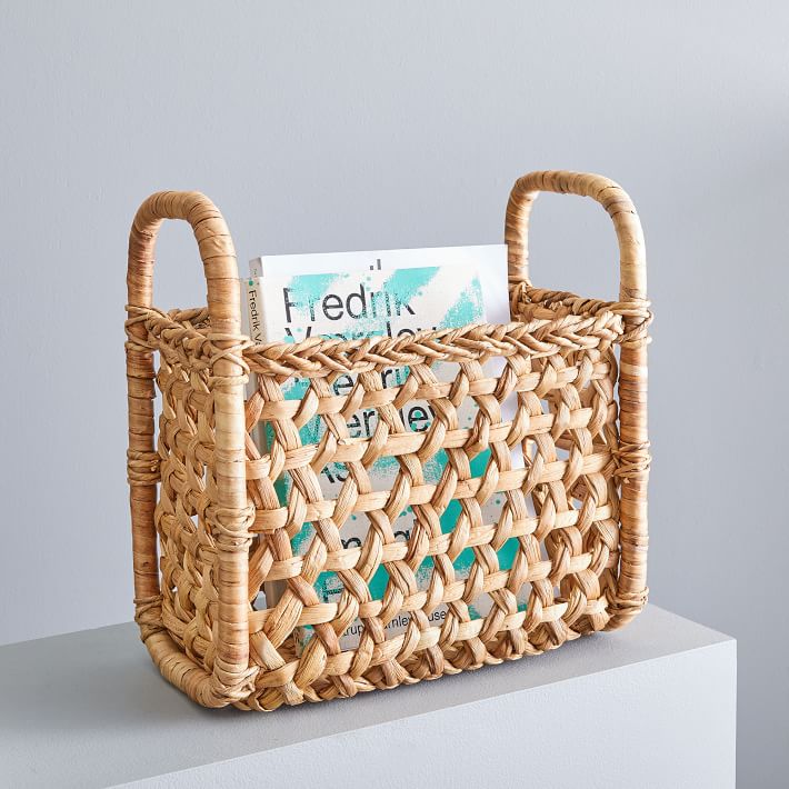 Hyacinth Magazine Basket