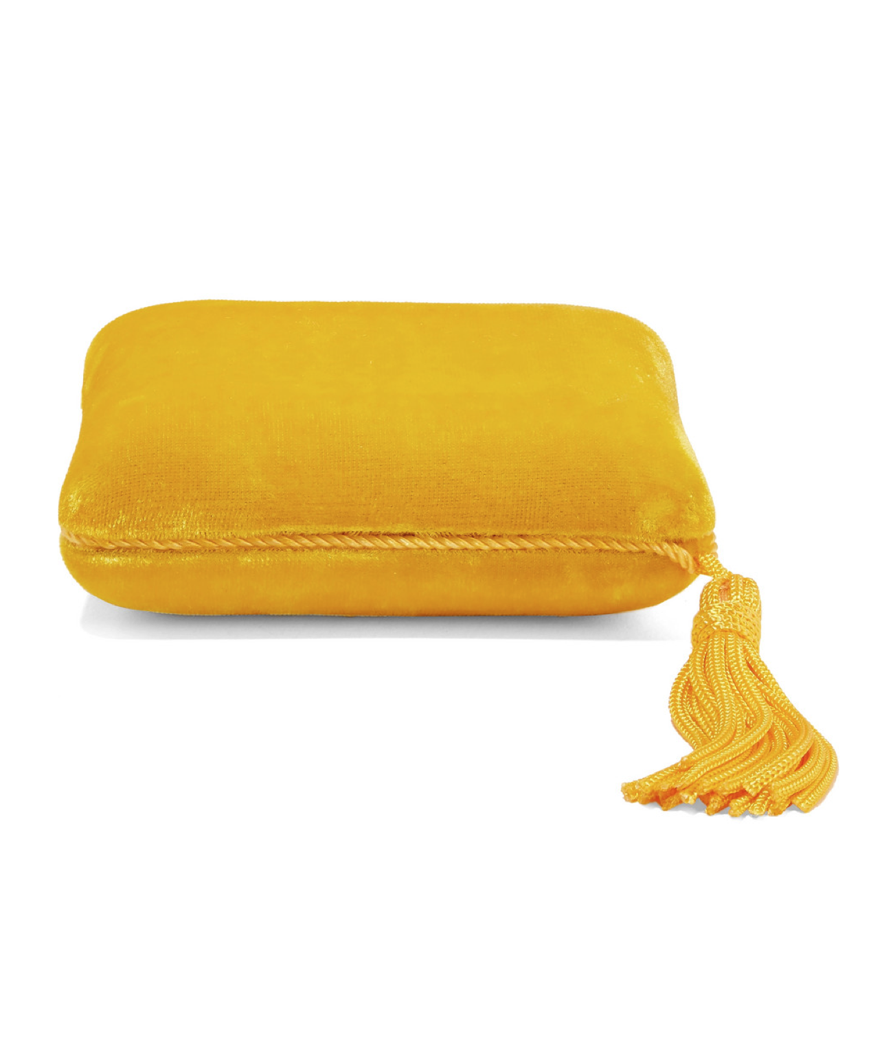 Yellow Velvet Jewelry Box