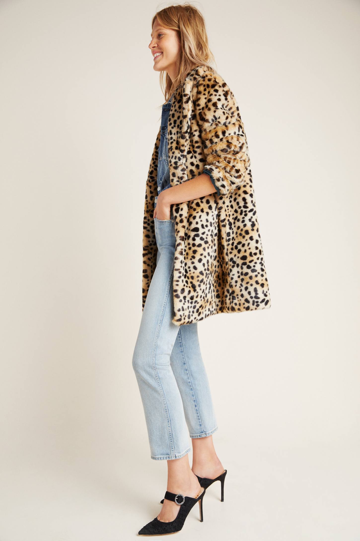 Cheetah Faux Fur Coat