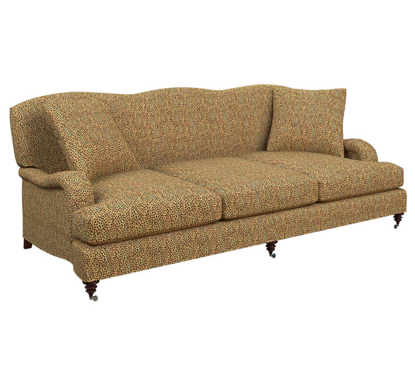 Leopard Print Sofa Cheetah Spot Roll Arm English Couch