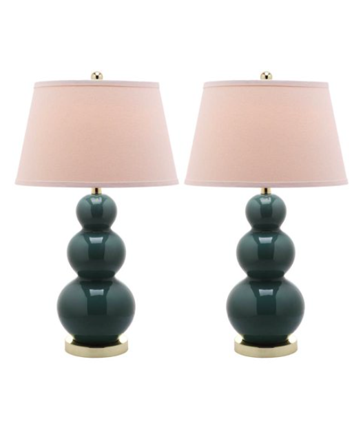 Green Triple Gourd Table Lamps
