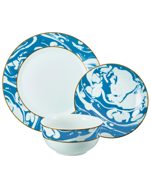 Marble Swirl Porcelain Dinnerware Set