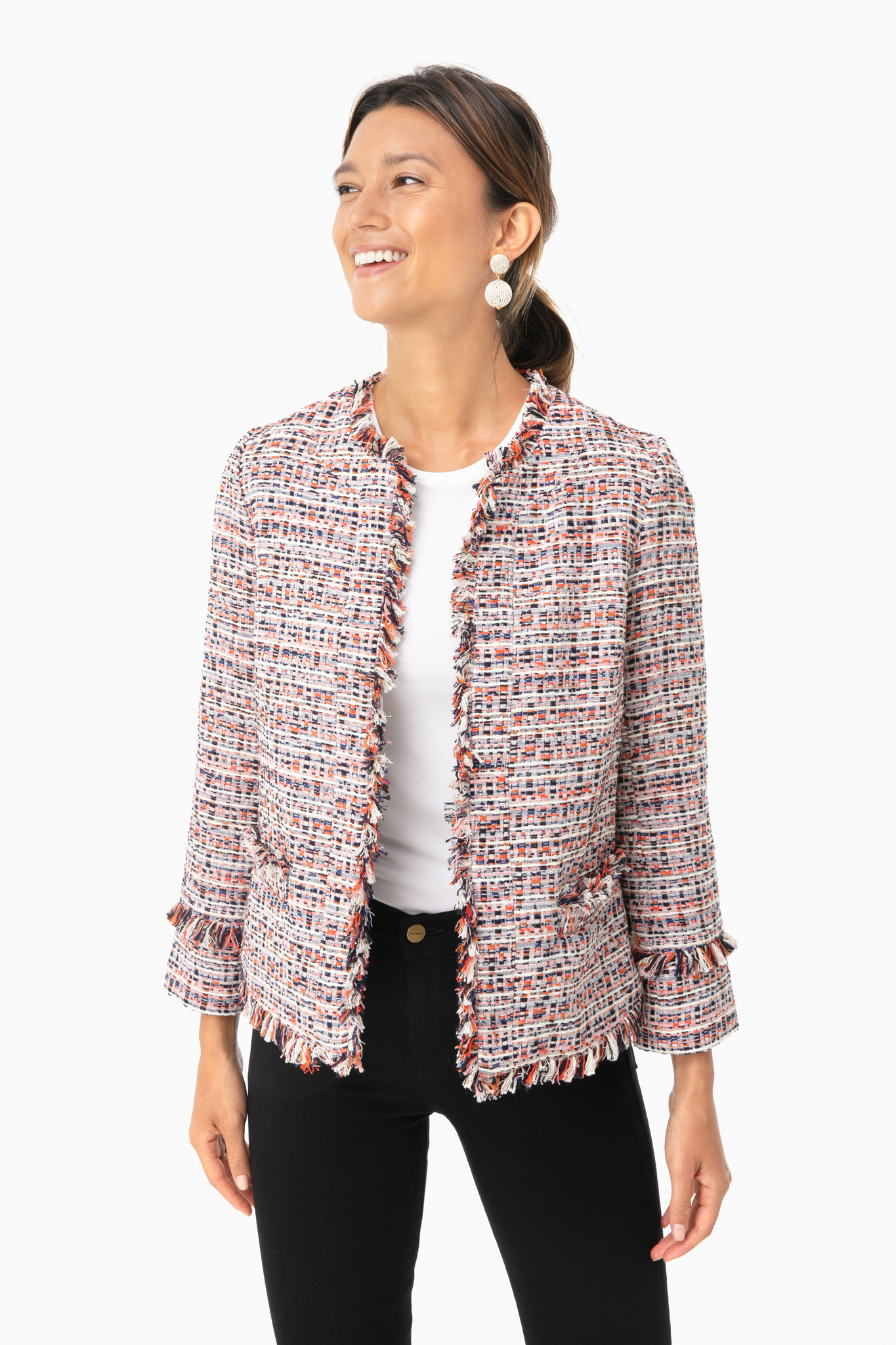 Multi Color Tweed Jacket