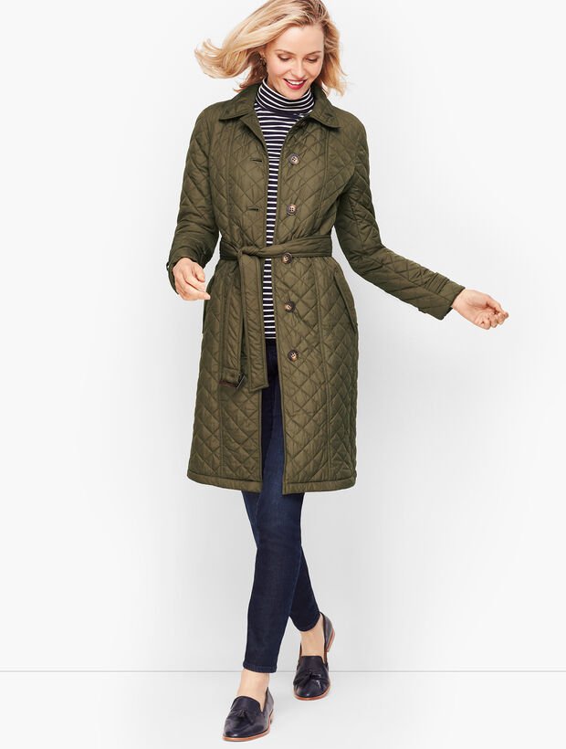 Olive Green Quilted Jacket