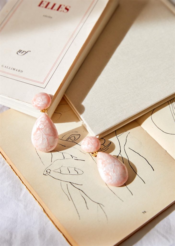 Pink Adeline Earrings Sezane Paris