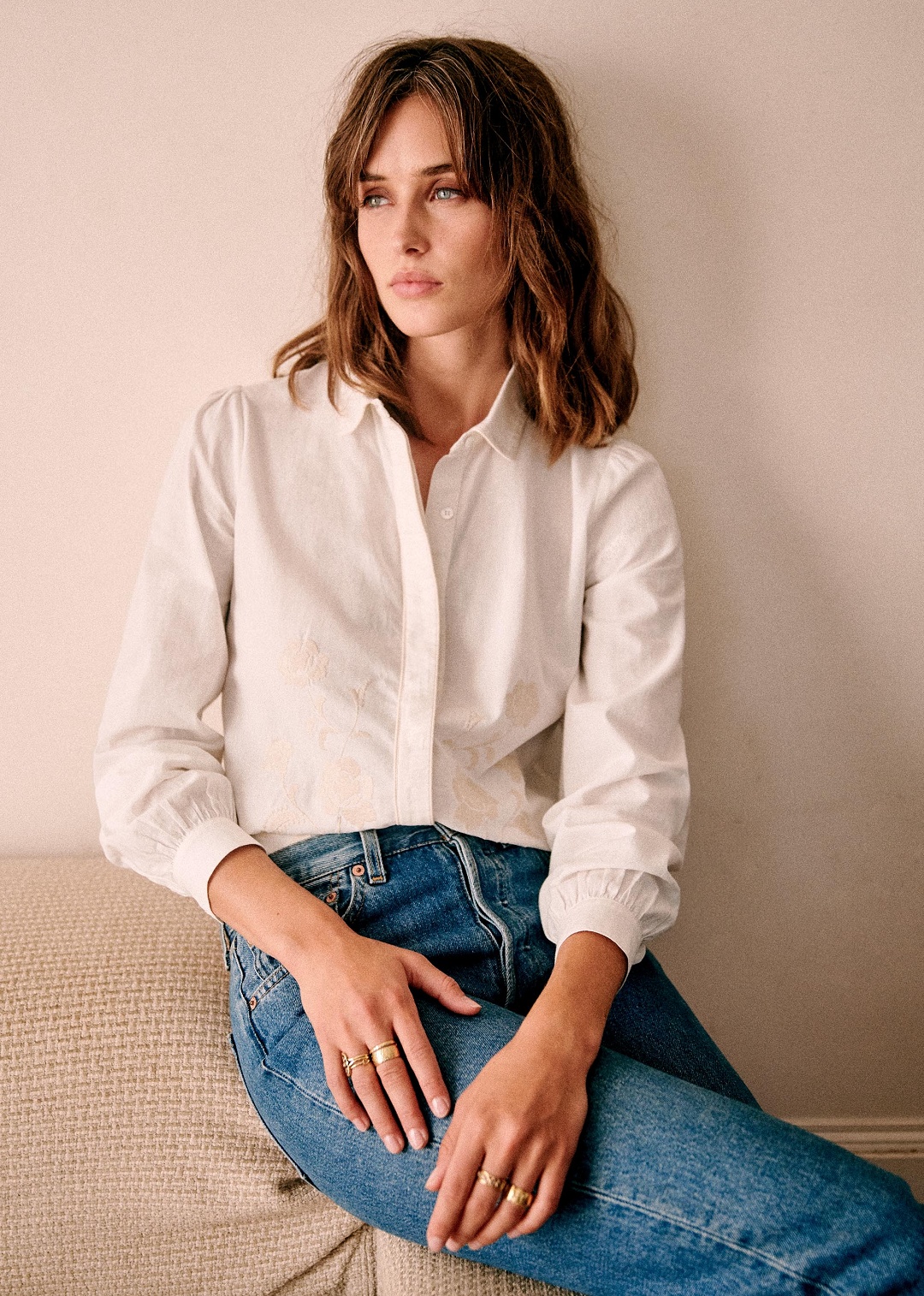 monica-shirt-white-sezane-paris-floral-embroidery - Katie Considers