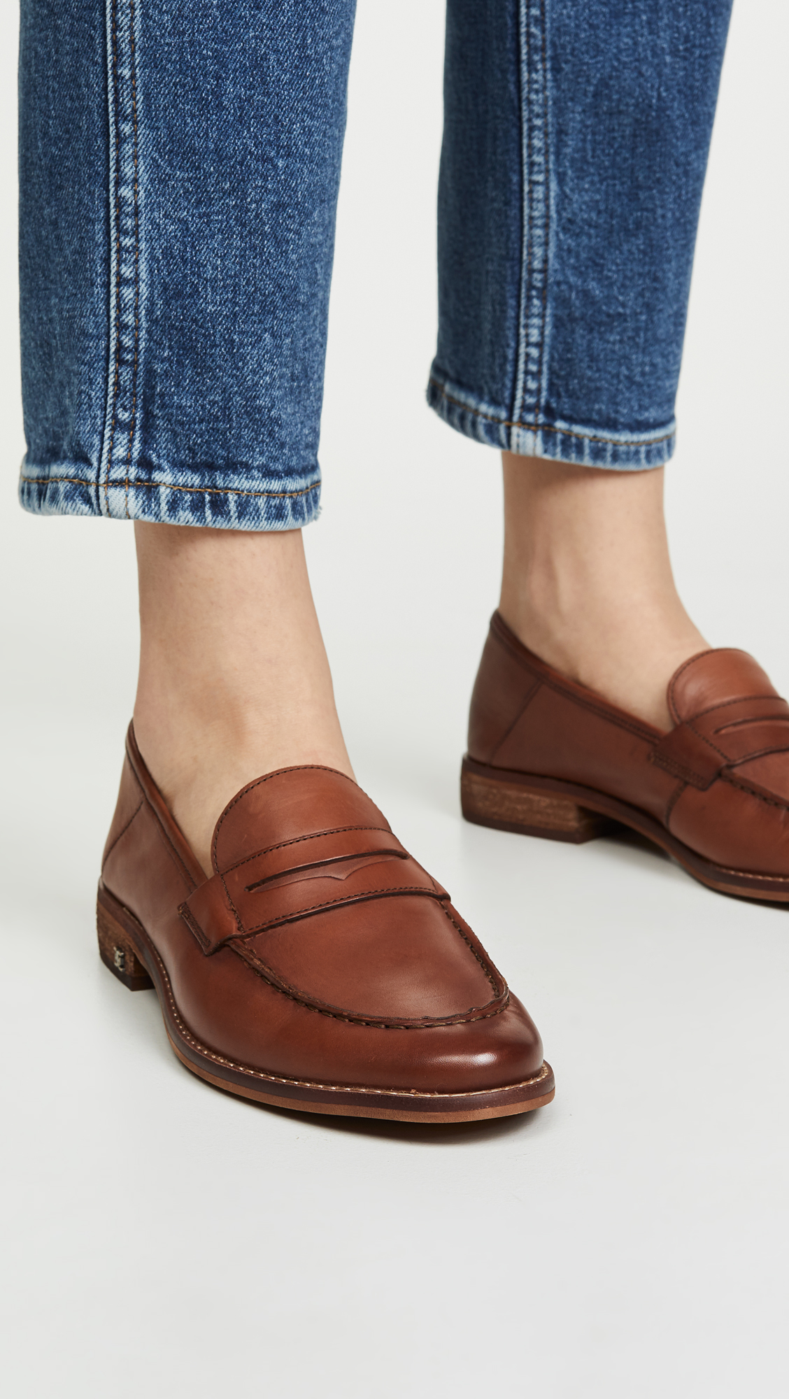 Cognac Leather Loafers