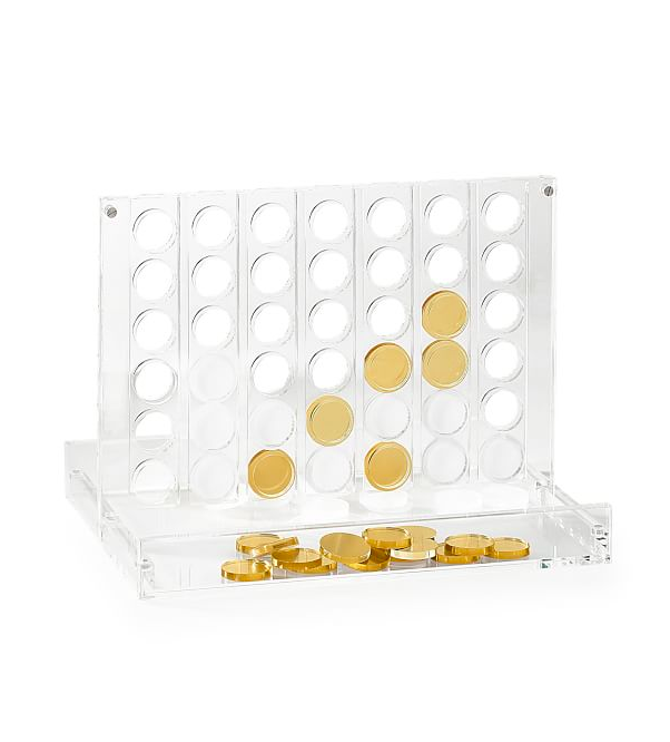 Acrylic Four-in-a-Row Game Set