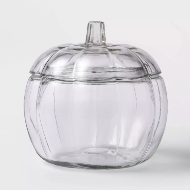 Glass Pumpkin Jar