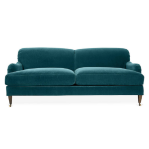 Peacock Velvet Sofa