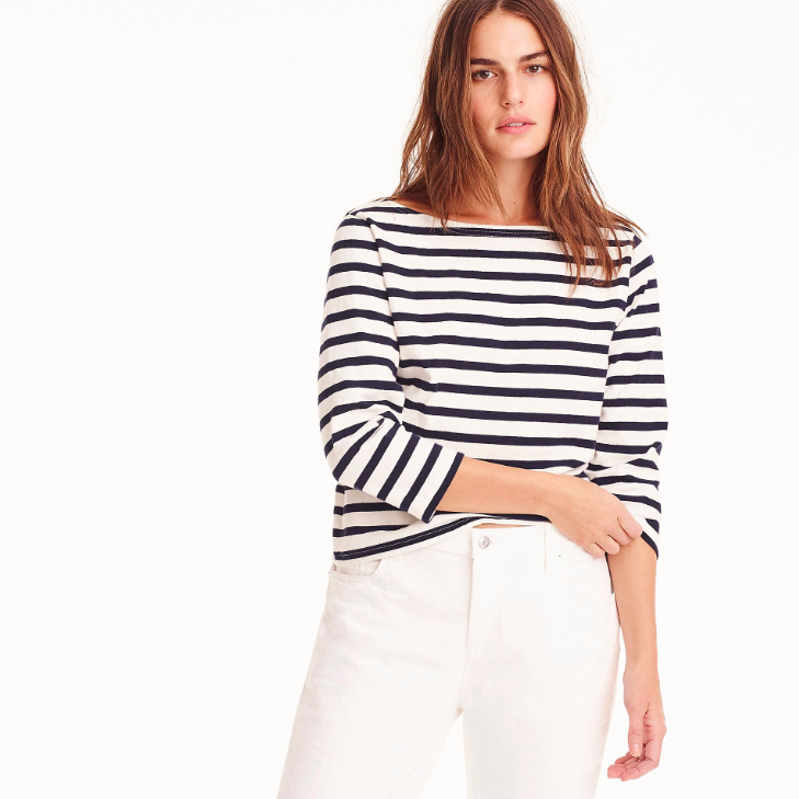 structured-boatneck-top-sailor-navy-blue-white-striped - Katie Considers