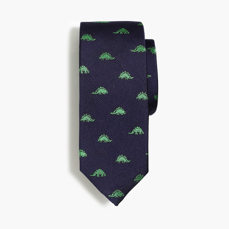 Boys' Dinosaur Silk Tie