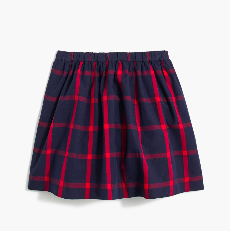 Girls' Plaid Skirt