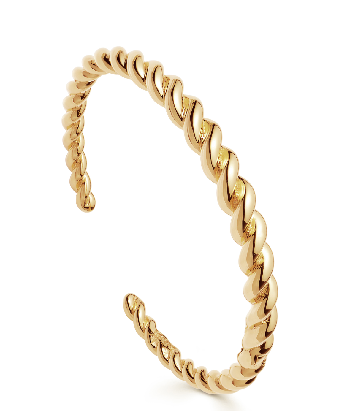 Golden Twist Cuff Bracelet