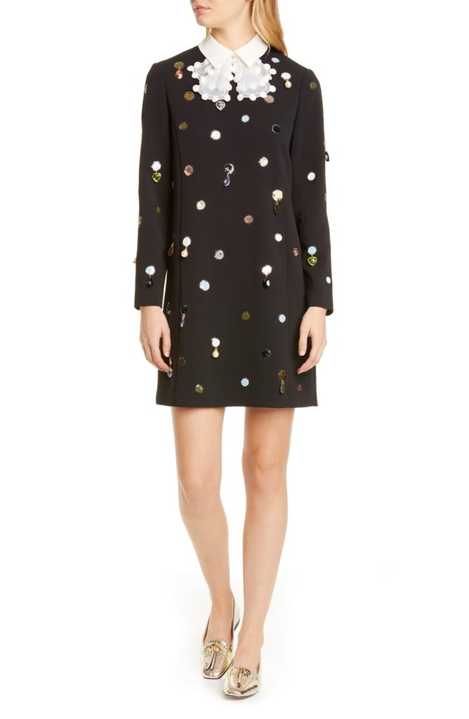 Tory Burch Shift Dress with Removable Collar