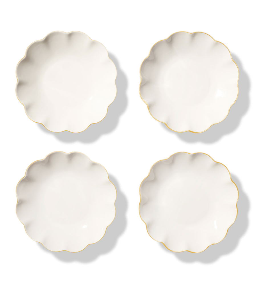 Scalloped Appetizer Plates
