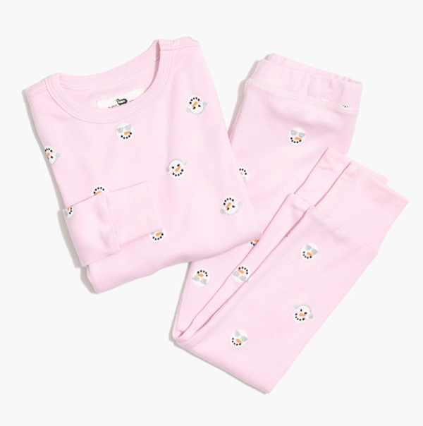 Kids' Snowmen Pajamas Pink