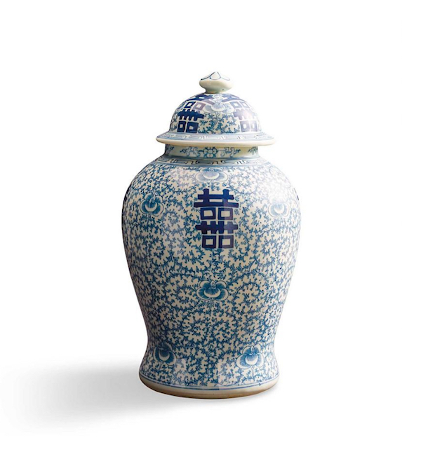 Blue and White Chinese Ginger Jar
