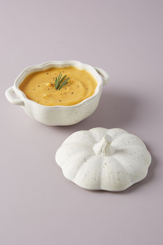 Ceramic Pumpkin Tureen Soup Bowl