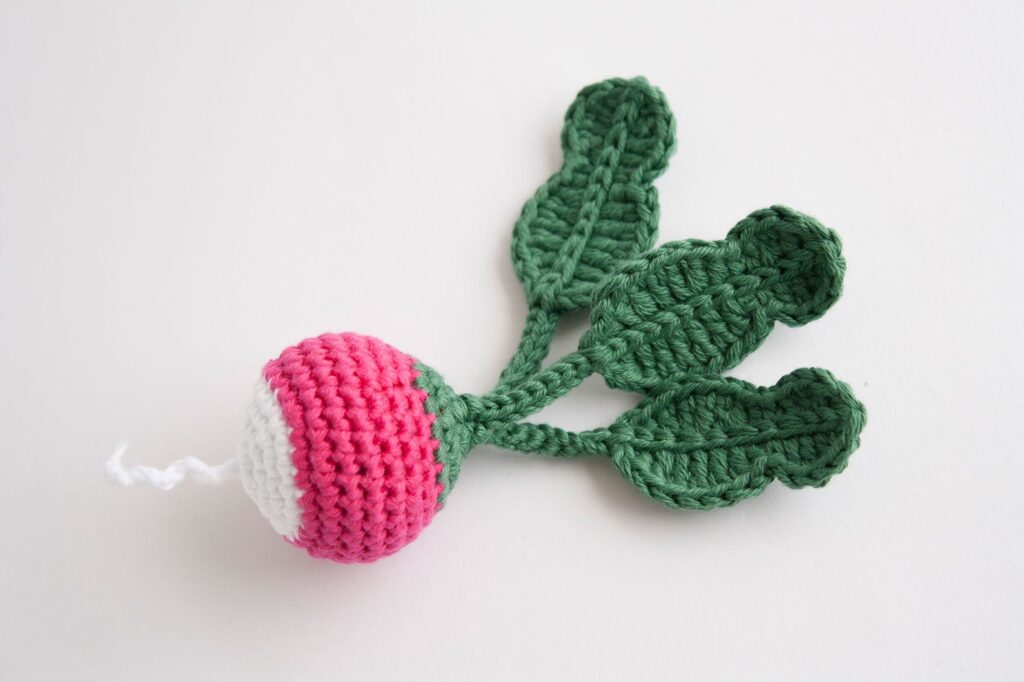 Crochet Radish Baby Toy