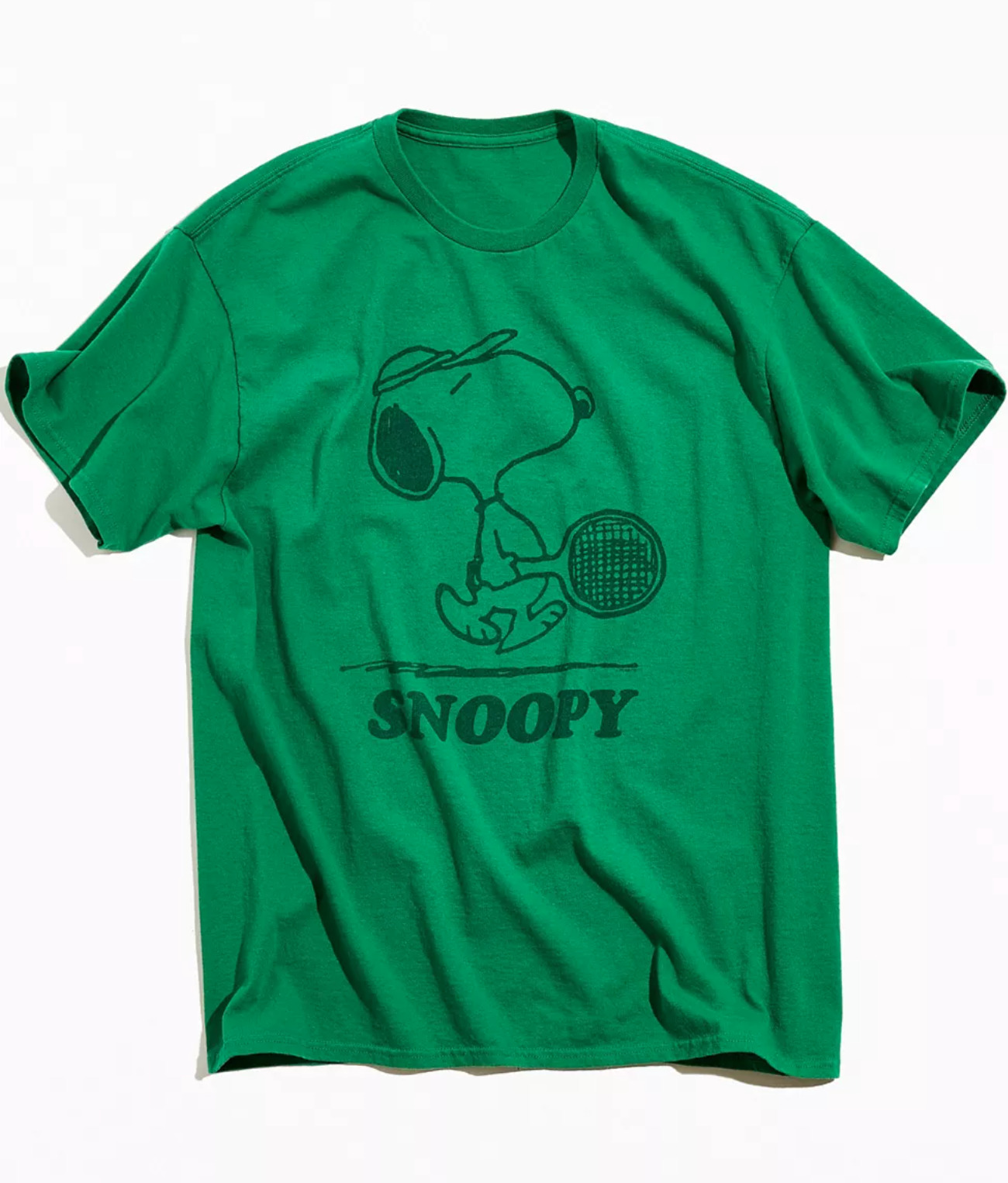 Snoopy Peanuts Tennis Shirt Green