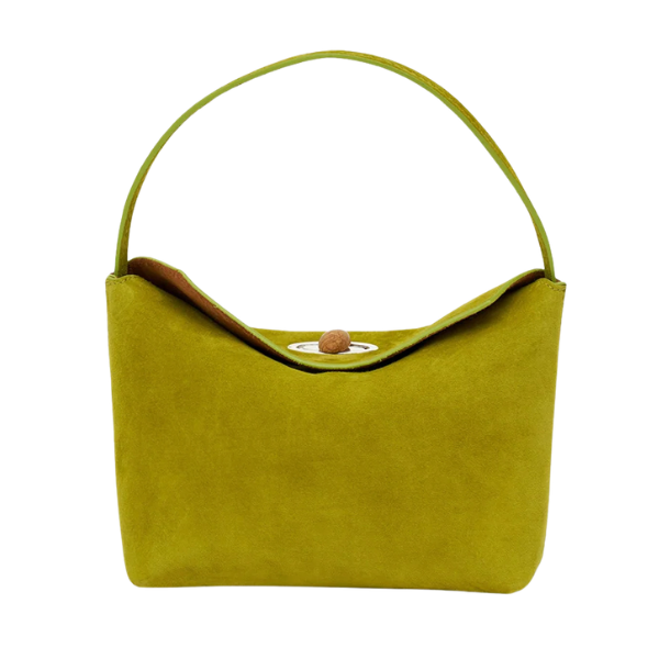Chartreuse turnlock mini bag, Christopher Esber