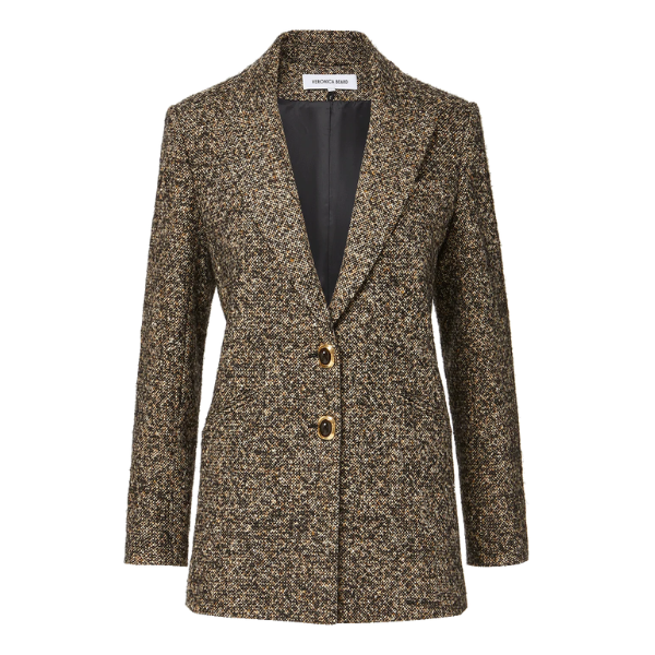 Black melange Maci dickey jacket, Veronica Beard