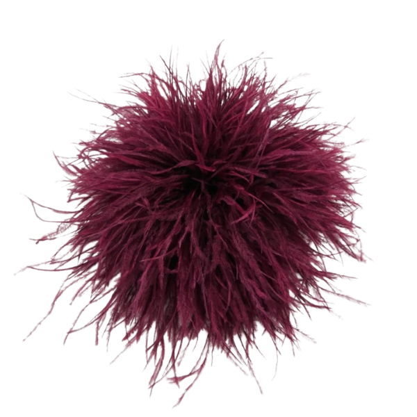 Ostrich feather brooch, Kurdy, Essentiel Antwerp